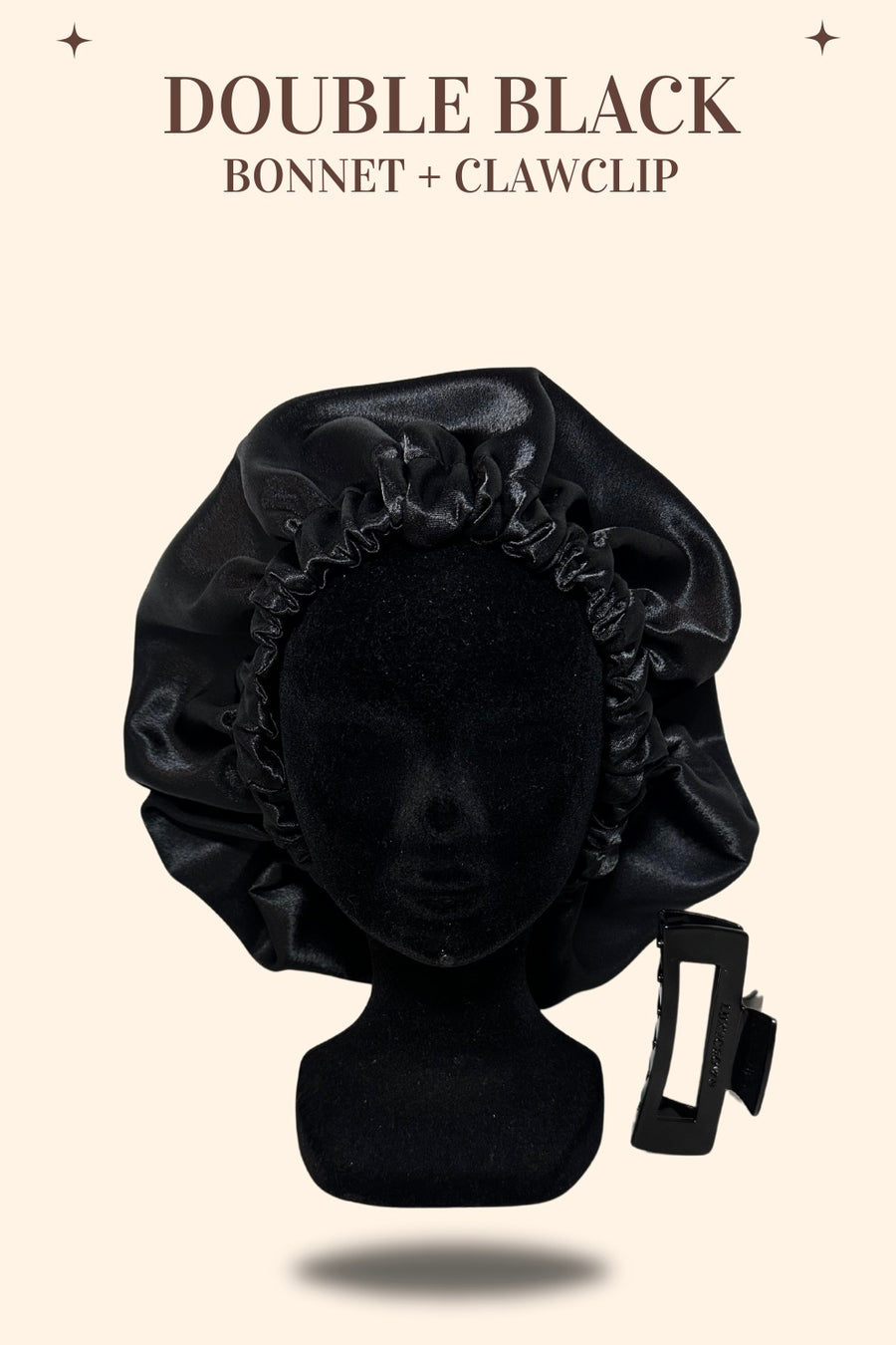 Double Black Bonnet + ClawClip